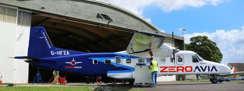 Provflygningar väntas i stort sett pausas medan resurserna koncentreras till forsknings- och utvecklingsanläggningen i Kemble i sydvästra England samt till den planerade produktionsanläggningen i Glasgow. Foto: Power Cell Group