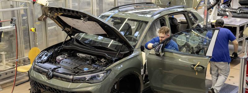 En av de mest drabbade, Volkswagen -fabrik i tyska Wolfsburg. Foto: Volkswagen AG