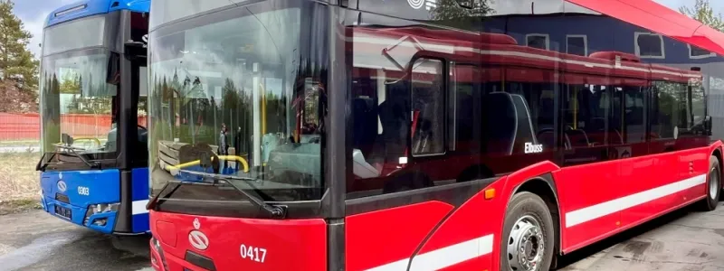 Utöver 81 nya elbussar från Solaris köper VR i Tyresö in 14 ledbussar från MAN som drivs på förnybar HVO-diesel. Foto: VR