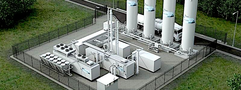 Anläggningen levereras i ett containerformat och kräver inga nya byggnader. Den är utvecklad för att sömlöst kunna integreras med Wärtsiläs övriga system för biogasuppgradering, men fungerar även med andra lösningar och kan installeras i befintliga anläggningar. Bild: Wärtsilä