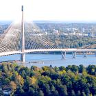 Flygbild av Kronbroarna på Kronbergsfjärden. Från nedifrån och upp: Havshagen, Havshagsbron, Knekten, Finkebron, Högholmen, Kronbergsbron och Kronbergsstranden. Foto: Wikipedia Commons Lic. Kredit: Aarni Salomaa - Eget arbete