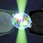 Konceptuell illustration av det tvåvägs ljusspridande mikroskopet, som registrerar både framåt- och bakåtspritt ljus från celler och därmed visar strukturer från hela cellens form till partiklar i nanoskala. Foto: Credit: Horie et al 2025