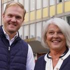 Lerums kommunstyrelses ordförande Viktor Lundblad och kommundirektör Gull-Britt Eide. Foto: Lerums kommun