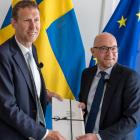 Jacob Stedman VD Blykalla med Johan Britz Sveriges Arbetsmarknadsminister.