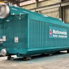 This advanced Babcock & Wilcox package watertube boiler is engineered to meet the demanding needs of industries that require high-pressure, superheated steam. Photo: Nationwide Boiler