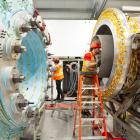 LM26, eller Lawson Machine 26, började användas under 2025 och beskrivs av General Fusion som den första demonstrationsanläggningen för magnetiserad målfusion (MTF) i kommersiellt relevant skala. Foto: General Fusion
