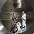 Vid den offentliga demonstrationen lät bolaget en halvt ton tung magnet sväva samtidigt som den inneslöt ett moln av ultravarml plasma. Foto: OpenStar