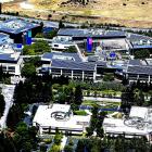 Flygvy över Googles huvudcampus, som i dag ägs av Meta, i Mountain View, Kalifornien. Foto: Wikipedia Commons. Kredit: Austin McKinley.