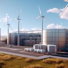 En datorgenererad visualisering av projektet H2-Hub Lubmin, ett av de projekt som nyligen drog sig ur Europeiska vätgasbankens stödsystem under förhandlingarna.
Foto: Deutsche ReGas