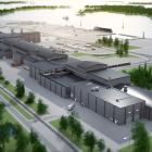 Illustration av det nya stålverket i Luleå, som ska få ljusbågsugnar i stället för masugnar. Ill: SSAB