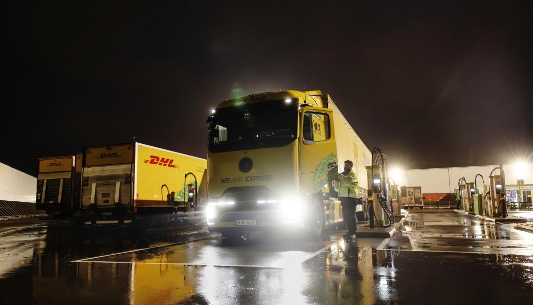 Nyladdad lastbil inför dagens arbetspass. Foto: Jenny Leyman