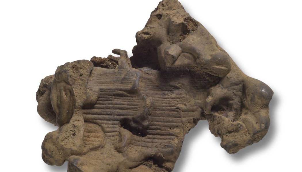 Slagg, typisk restprodukt från järnframställning. Foto: Norrbottens museum/Staffan Nygren
