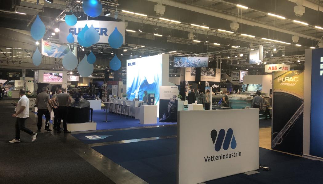 5935 personer besökte Vatten 2023 på Svenska Mässan i Göteborg. 232 utställare var på plats vilket innebar fullbokat, enligt arrangörerna. FOTO: Anders Carlsson