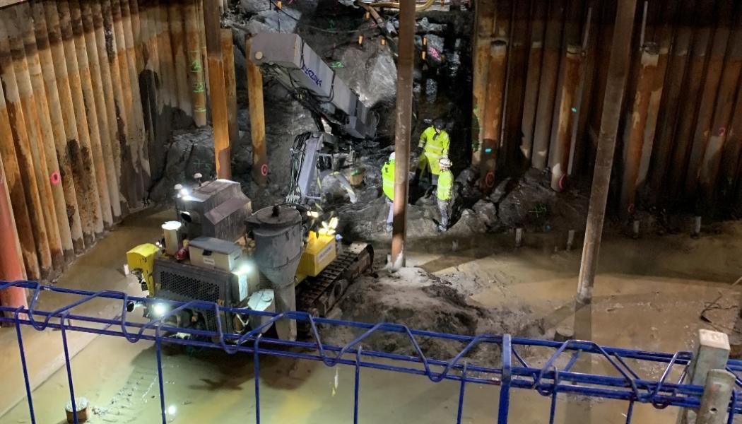 Överblick av arbetsområdet. 
Foto: Stabtech
