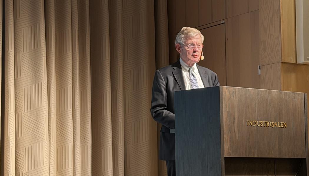 Jacob Wallenberg framträdde på STRINGS Stockholmsmöte med titeln: ”När Fehmarn Bält öppnar, står Sverige redo eller stilla?” FOTO: Anders Herrgård

