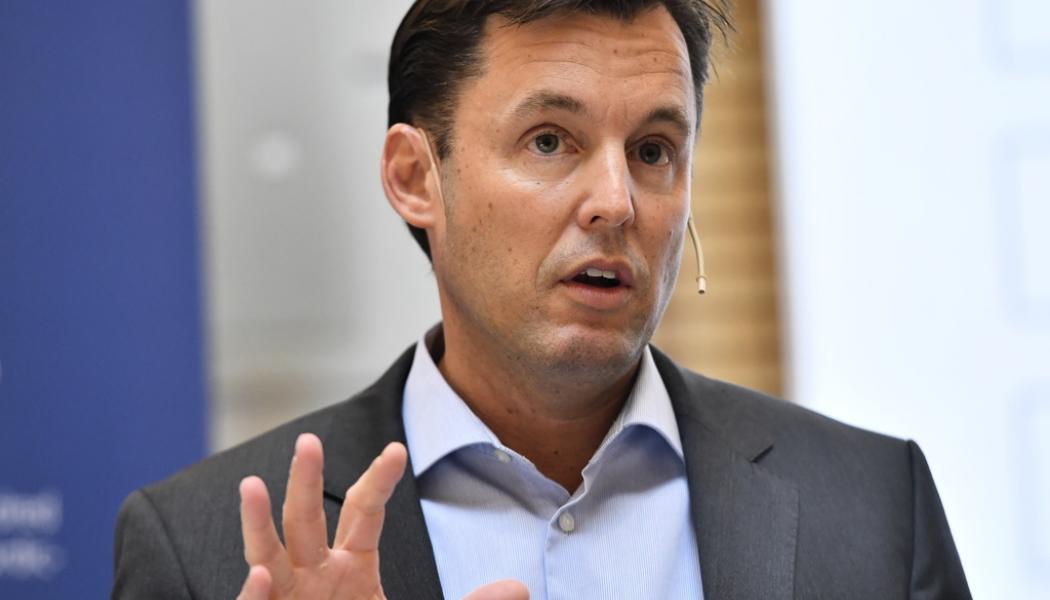 Jonas Ekströmer/TT: Investors vd Johan Forssell ser framför sig ett skakigare 2022. Arkivbild.