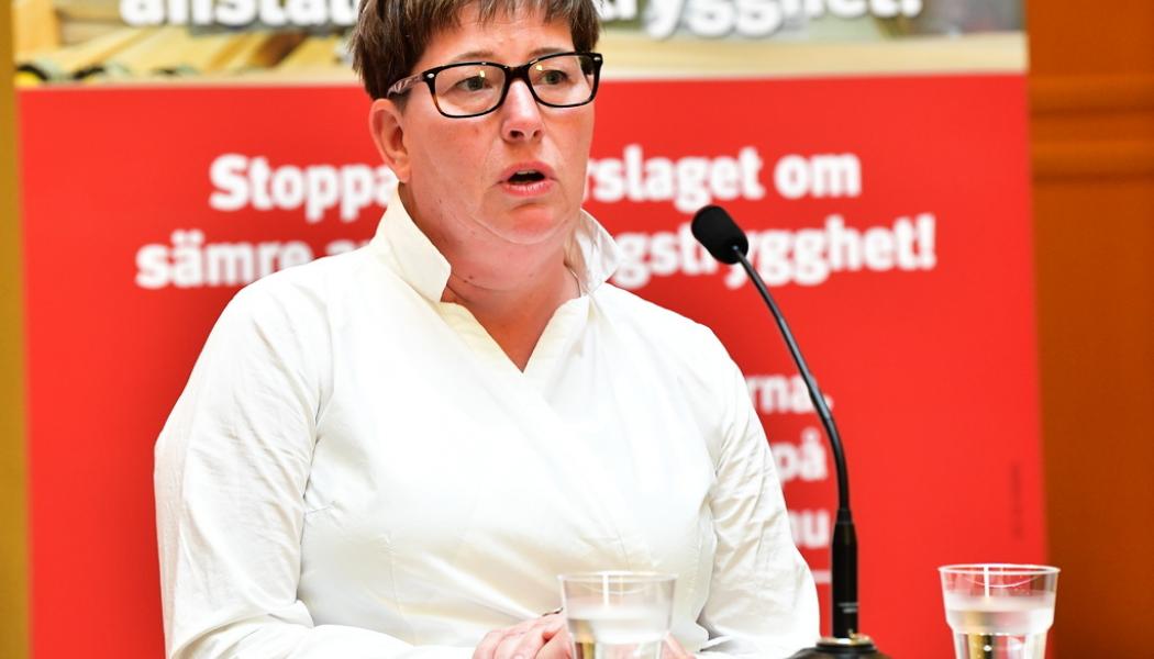 Jonas Ekströmer/TT: Hotell- och restaurangfackets ordförande Malin Ackholt. Arkivbild.