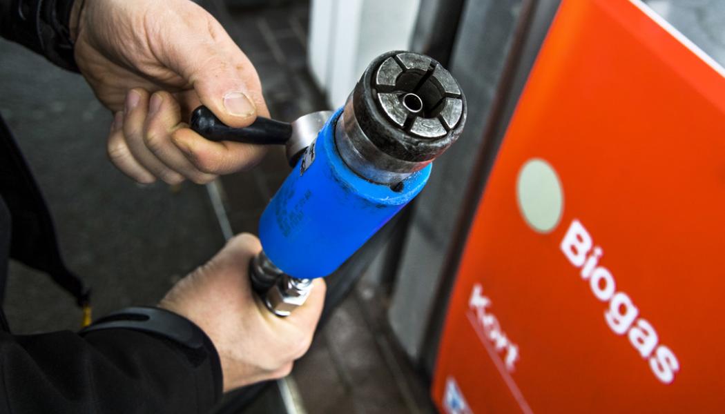 Claudio Bresciani/TT: Biogas används bland annat som drivmedel för fordon. Arkivbild.