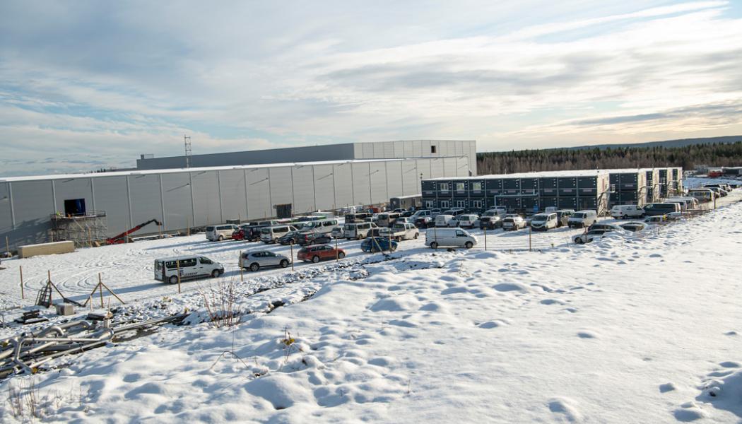 Erland Segerstedt/TT: Produktionen är i gång på Northvolts nybyggda batterifabrik i Skellefteå. Arkivbild.