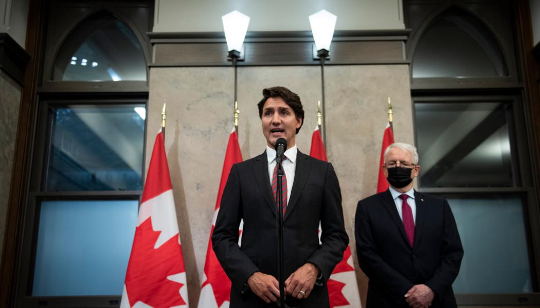 Justin Tang/AP/TT: Premiärminister Justin Trudeaus regering portar kinesiska Huawei från landets 5G-nät. Arkivbild.
