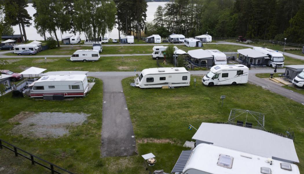 Fredrik Sandberg/TT: Hemestertrenden fortsätter och bokningstrycket på landets campingplatser är ännu högre i år jämfört med förra året. Arkivbild.