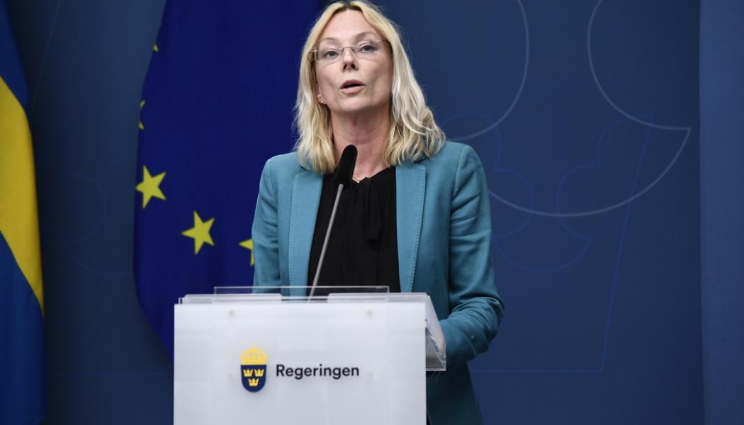 Marko Säävälä/TT: Riksgäldsdirektör Karolina Ekholm noterar att stigande räntor har förvärrat likviditetsproblemen på den svenska marknaden för statsobligationer.