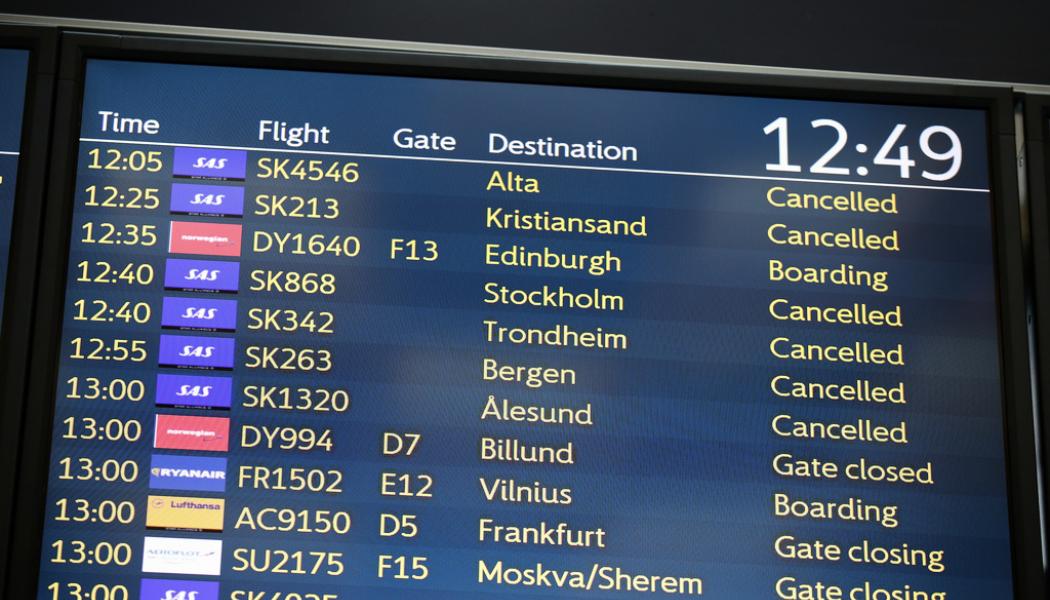 Ole Berg-Rusten/NTB Scanpix/TT: En strejk bland SAS piloter kan komma att påverka uppemot 250 avgångar och 45|000 resenärer om dagen. Arkivbild.