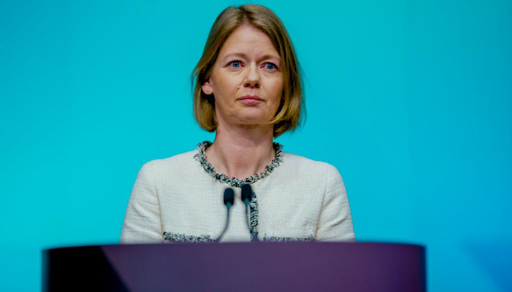 Stian Lysberg Solum/NTB/TT: Norges Bank, med chefen Ida Wolden Bache, slår till med en oväntad dubbelhöjning av styrräntan. Arkivbild.
