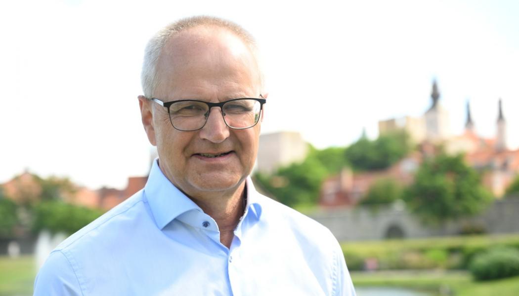 Henrik Montgomery: Palle Borgström, Förbundsordförande LRF på plats i Visby.