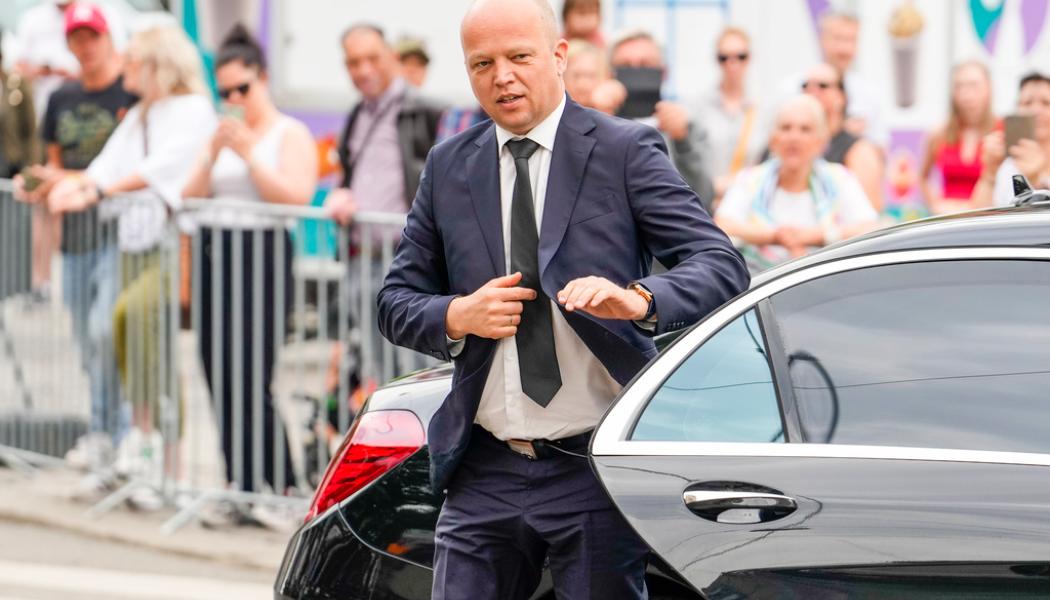 Javad Parsa/NTB/TT: Norges dinansminister Trygve Slagsvold Vedum kapar utgifterna i nästa års budget. Arkivbild.
