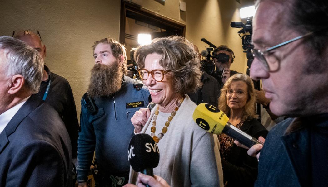 Magnus Hjalmarson Neideman/SvD/TT: Birgitte Bonnesen, före detta vd i Swedbank, anklagas för grovt svindleri och riskerar fängelse. Arkivbild.