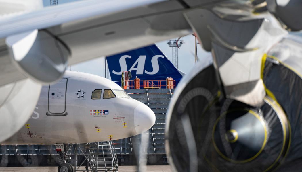 Johan Nilsson/TT: SAS hoppas på grönt flygbränsleprojekt. Arkivbild.