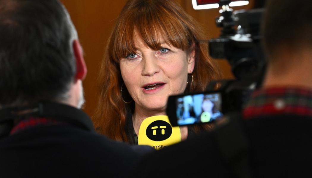 Claudio Bresciani/TT: Marie Nilsson, ordförande IF Metall. Arkivbild.
