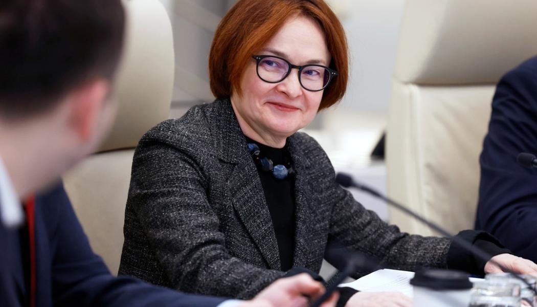 Dmitry Astakhov Sputnik/AP/TT: Rysslands centralbankschef Elvira Nabiullina på god väg att uppnå inflationsmålet. Arkivbild