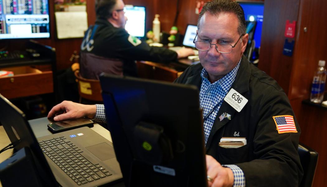 Seth Wenig/AP/TT: Investerarna på Wall Street visade stort intresse för bankaktier. Arkivbild.