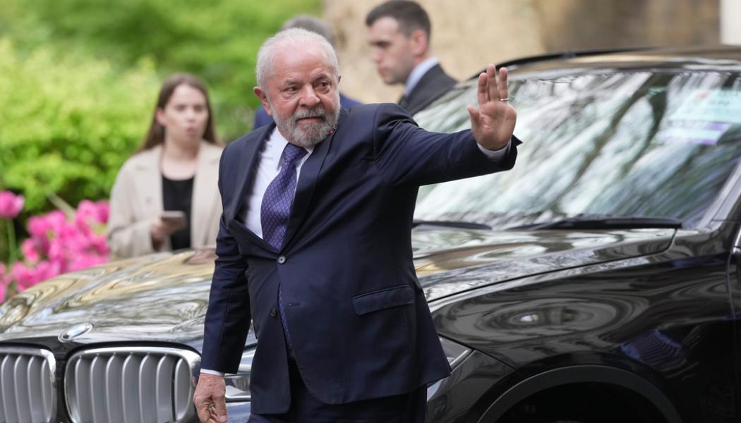 Kin Cheung/AP/TT: Brasiliens president Lula da Silva i Storbritannien i samband med kung Charles kröning.