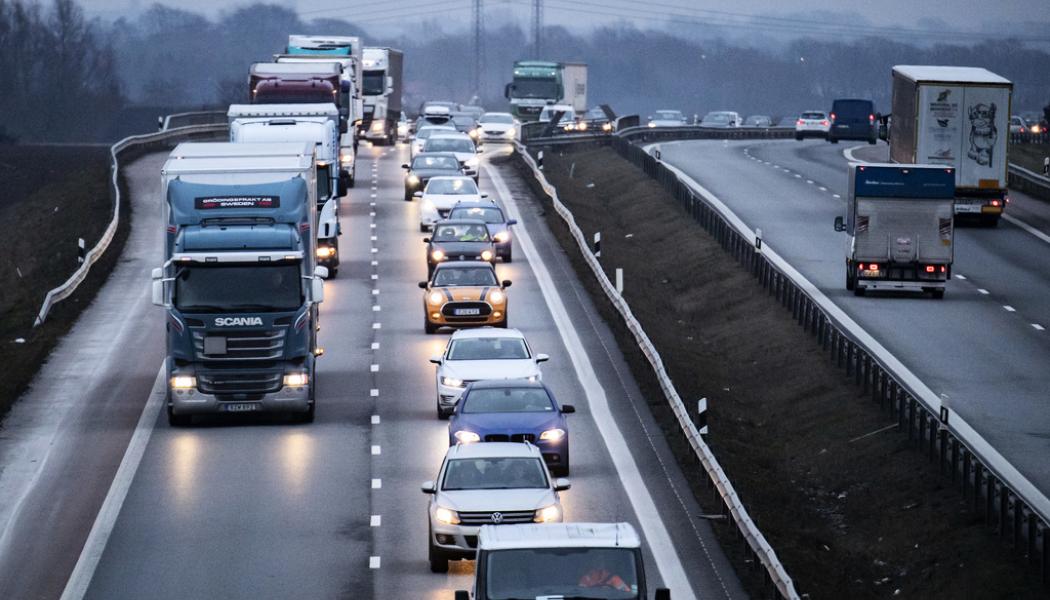 Johan Nilsson/TT: Även tunga transporter kan bli lönsamma med eldrift enligt en studie. Arkivbild.