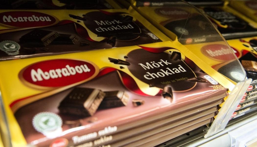 Bertil Enevåg Ericson / TT: Mondelez har varumärken som Marabou och Daim i sitt stall. Bolaget kritiseras av Ukraina för att man inte dragit in sin ryska verksamhet. Arkivbild.