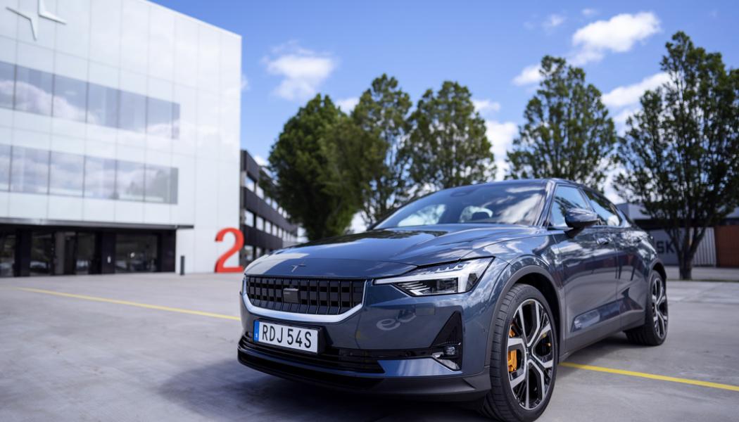 Björn Larsson Rosvall/TT: Elbilstillverkaren Polestar ska etablera sitt nya huvudkontor i Göteborg. På bilden syns modellen Polestar 2. Arkivbild.