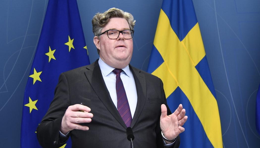 Lars Schröder/TT: Justitieminister Gunnar Strömmer (M) vill göra det lättare för bolag att hålla stämmor digitalt. Arkivbild.