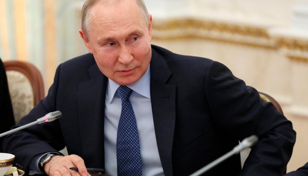 Gavriil Grigorov/AP/TT: I en tv-sänd kommentar meddelade president Vladimir Putin att Ryssland 