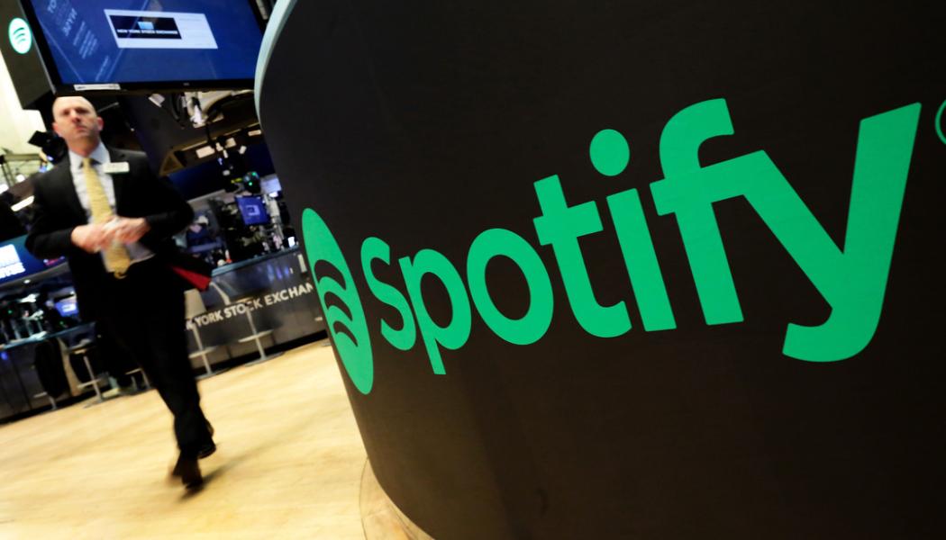 Richard Drew/AP/TT: Spotify anses hantera personuppgifter i strid med dataskyddsförordningen, mest känd som GDPR. Arkivbild.