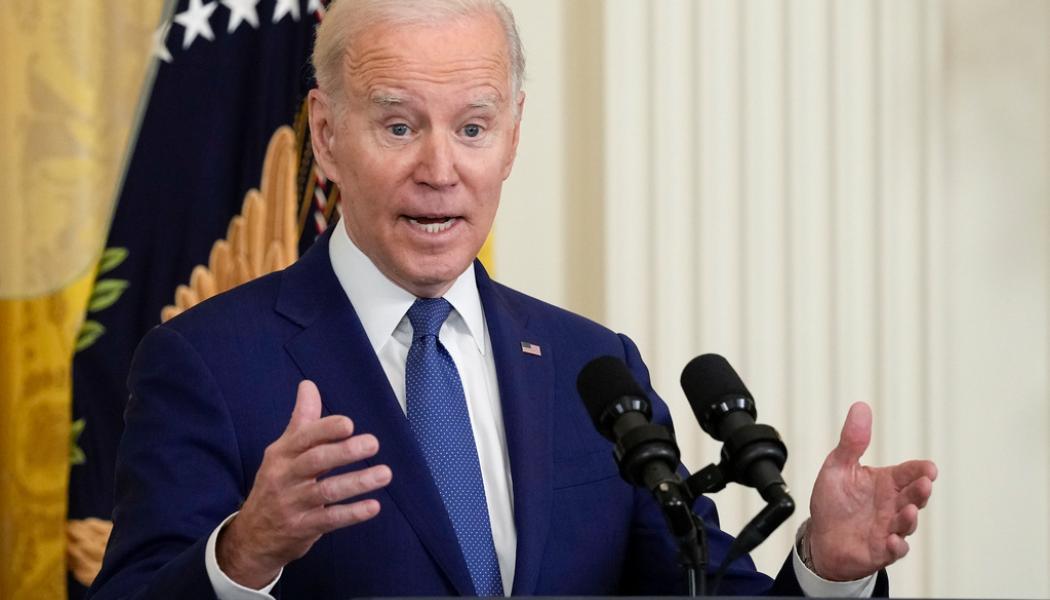 Susan Walsh/AP/TT: USA:s president Joe Biden har beslutat att freda ett stort område i Alaska från olje- och gasprojekt. Arkivbild.