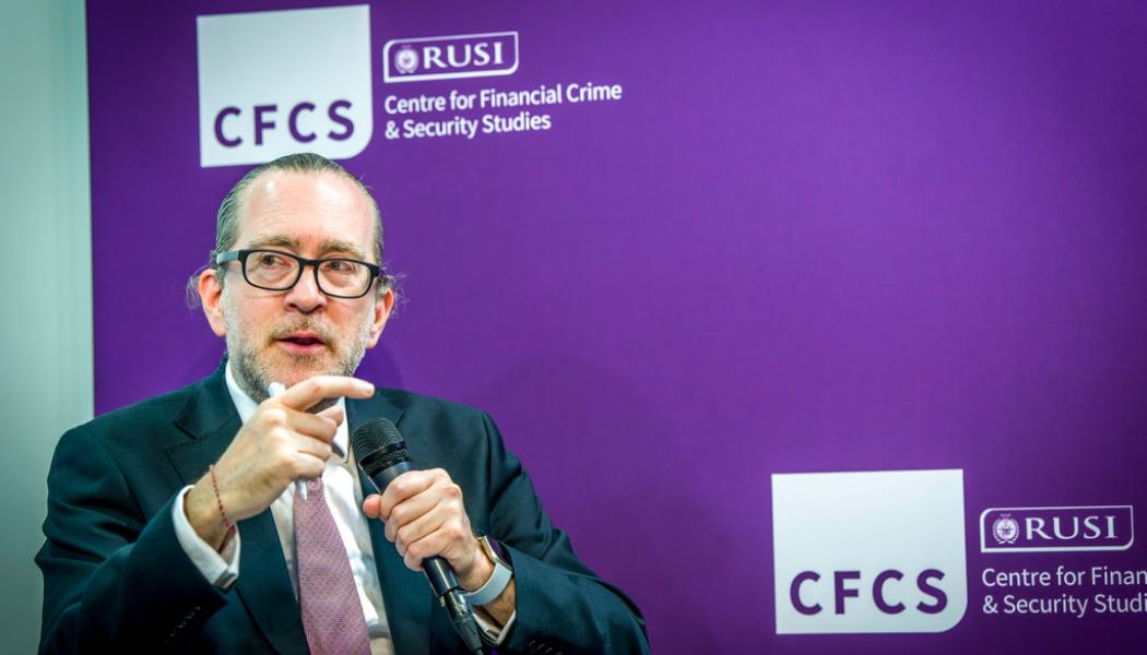 Paul Marnef/CFCS: Tom Keatinge, chef för Centre for Financial Crime and Security Studies (CFCS), och sanktionsexpert. CFCS är en del av tankesmedjan Rusi. Pressbild.