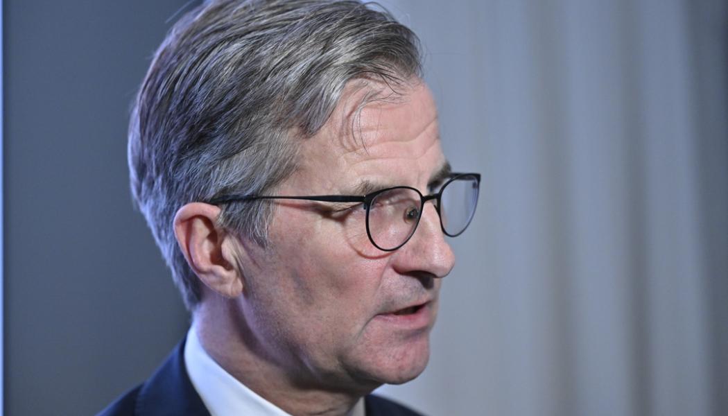 Henrik Montgomery/TT: Riksbankschef Erik Thedéen har inflationsförväntningarna att ta hänsyn till när räntan sätts. Arkivbild.