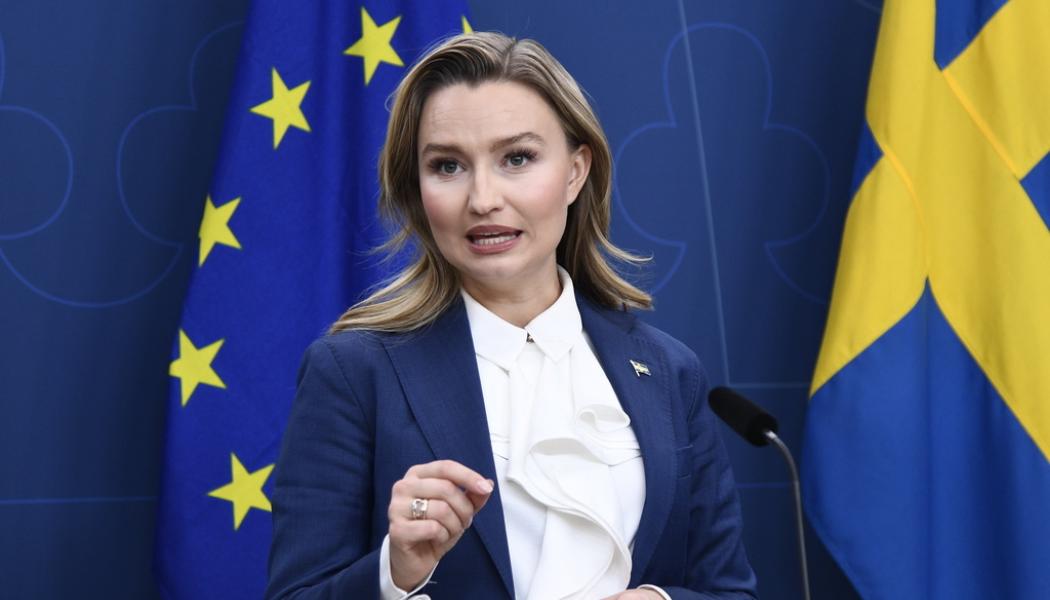 Lars Schröder/TT: Energi- och näringsminister Ebba Busch. Arkivbild.