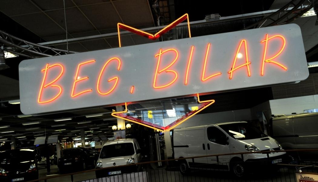 Janerik Henriksson/TT: Begagnade bilar i en bilhall i Stockholm. Arkivbild.