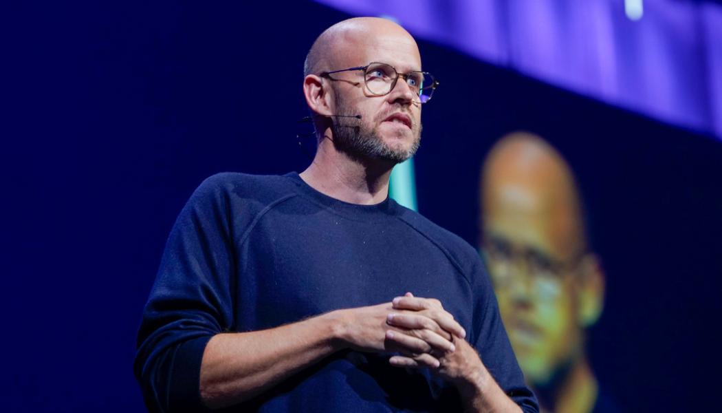 Terje Pedersen NTB/TT: Bokslut från Spotify, med medgrundaren och vd:n Daniel Ek. Arkivbild