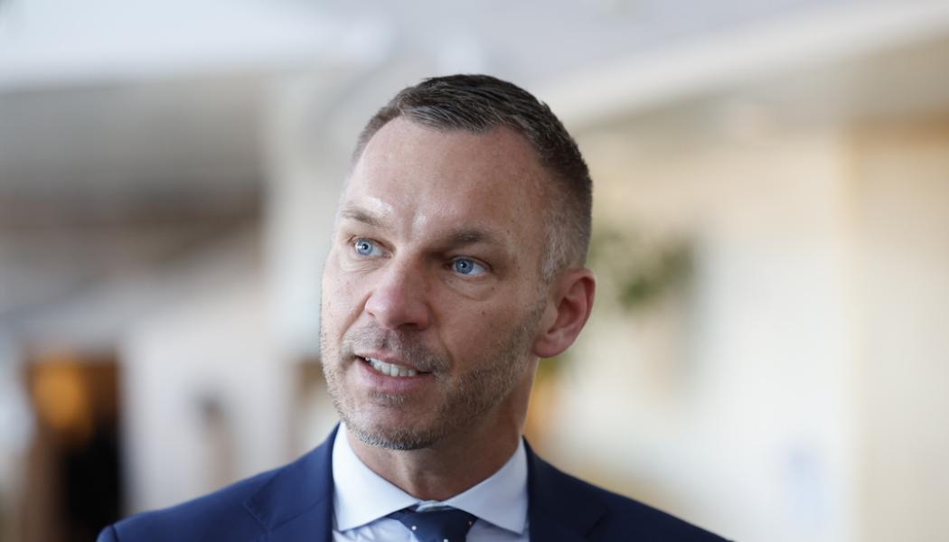 Christine Olsson/TT: Civilminister Erik Slottner (KD). Arkivbild.