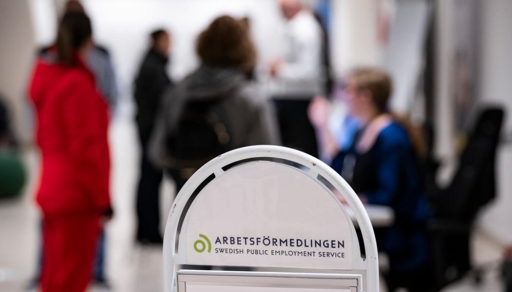 Johan Nilsson/TT: Arbetslösheten var 6,8 procent i slutet av januari. Arkivbild.